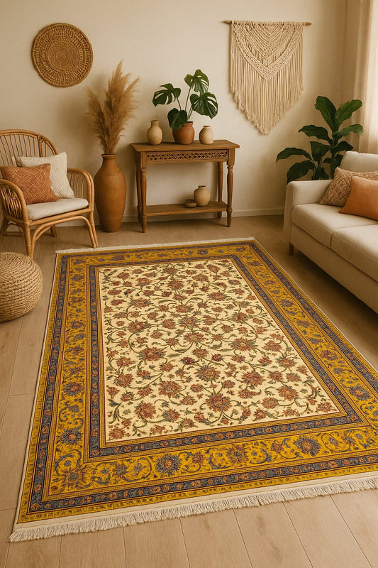 Bamboo Silk Semi Handmade Rug