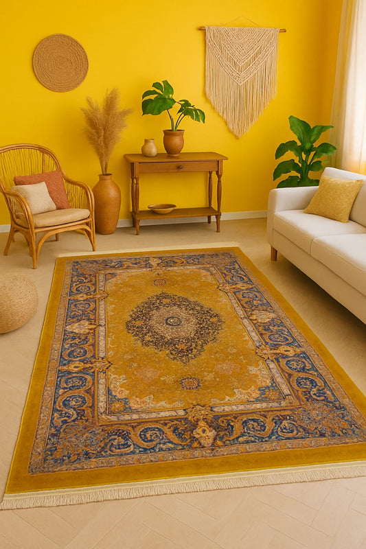 Bamboo Silk Semi Handmade Rug