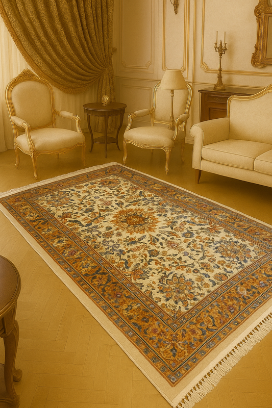 Bamboo Silk Semi Handmade Rug